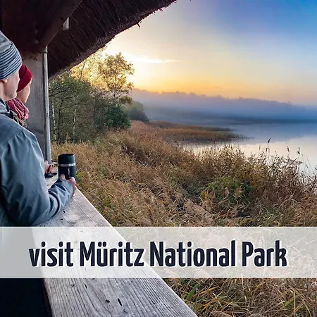 Сasa de vacaciones Wiesengeflüster W3 - Mit Fasssauna Und Garten, 300 M Zur Müritz Röbel